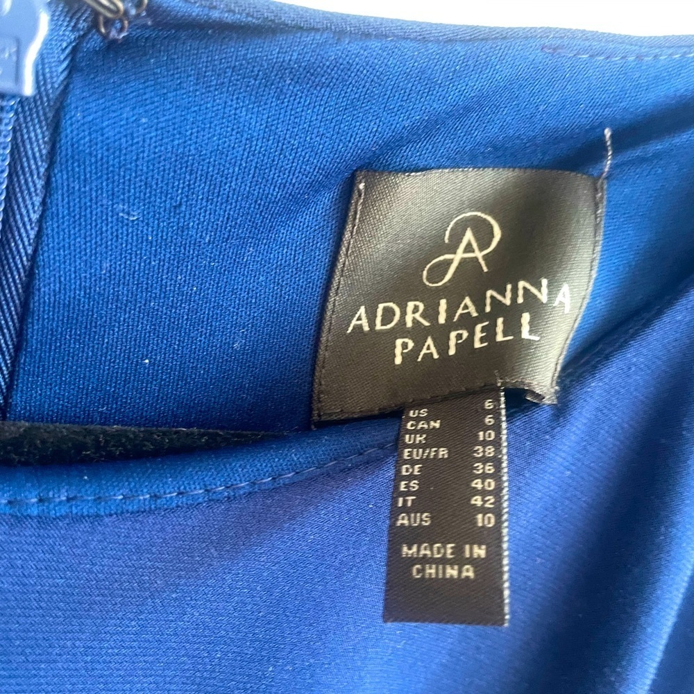 Adrianna Papell Blue Midi Dress size 6 - Picture 3 of 3